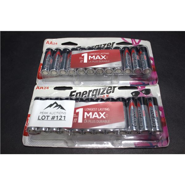 Lot of 2 24 Pack of Energizer Max