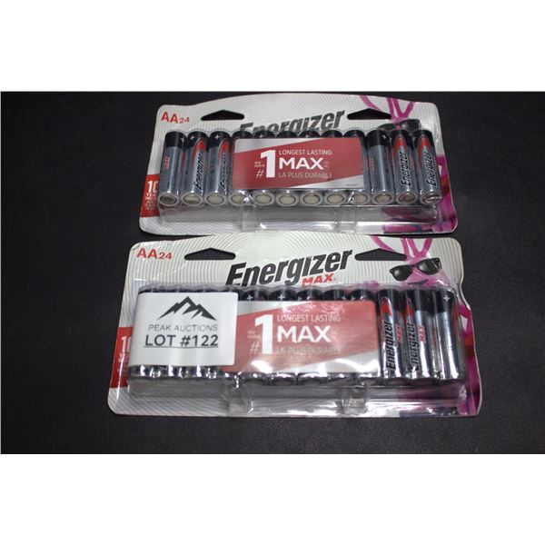 Lot of 2 24 Pack of Energizer Max