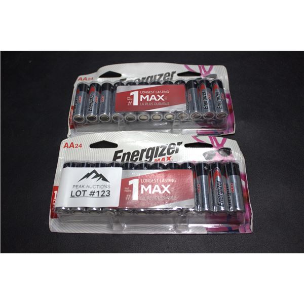 Lot of 2 24 Pack of Energizer Max