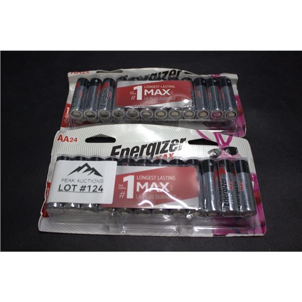 Lot of 2 24 Pack of Energizer Max