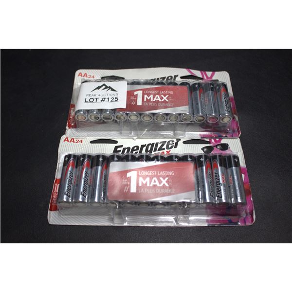 Lot of 2 24 Pack of Energizer Max