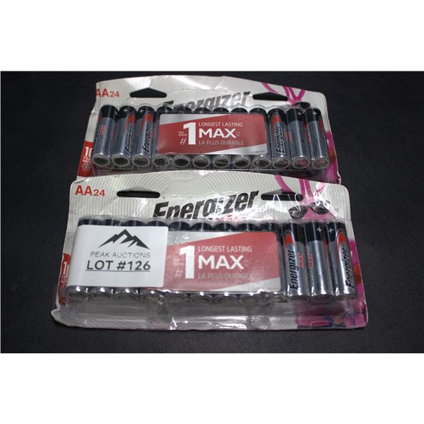 Lot of 2 24 Pack of Energizer Max