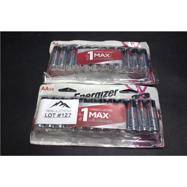 Lot of 2 24 Pack of Energizer Max