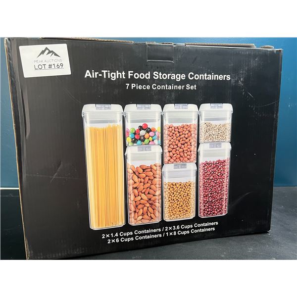 Lot of 1 7 Piece Air Tight Food Storage Containers