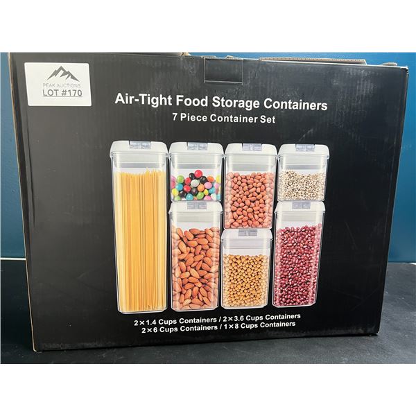 Lot of 1 7 Piece Air Tight Food Storage Containers