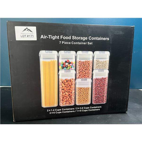 Lot of 1 7 Piece Air Tight Food Storage Containers