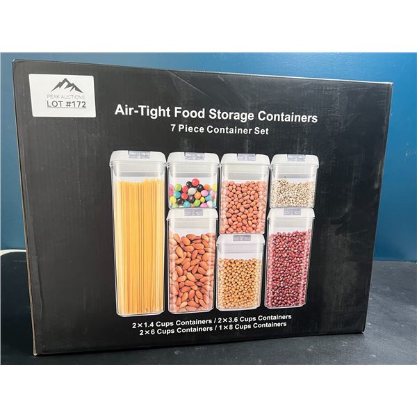 Lot of 1 7 Piece Air Tight Food Storage Containers