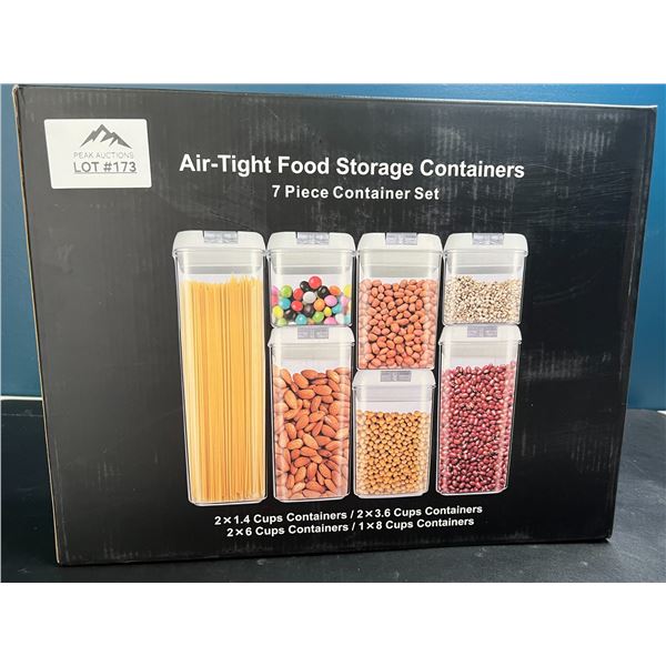 Lot of 1 7 Piece Air Tight Food Storage Containers