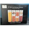 Image 1 : Lot of 1 7 Piece Air Tight Food Storage Containers