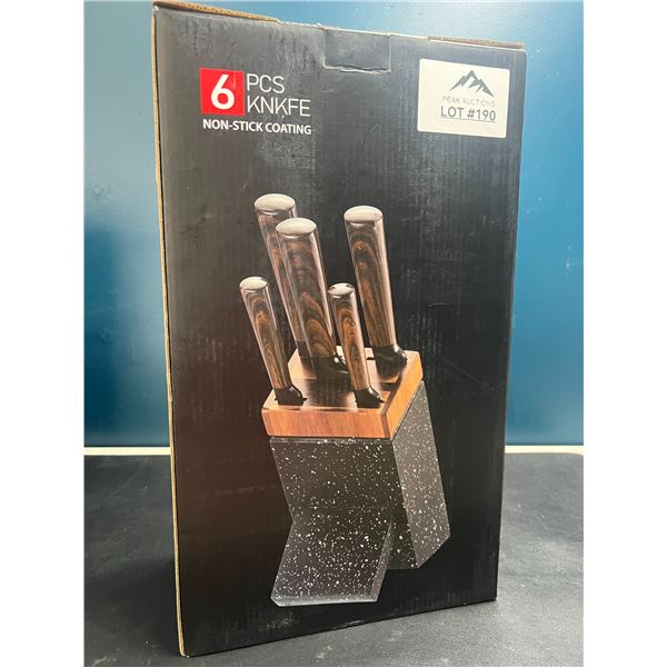 Lot of 1 6 Piece Kitchen Knife Set