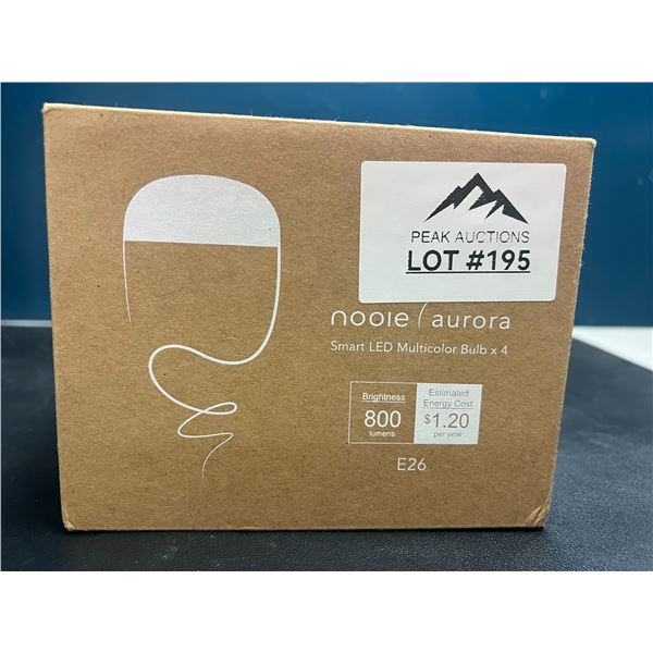 Lot of 1 Nooie Aurora Smart LED Bulbs - 4 Pack