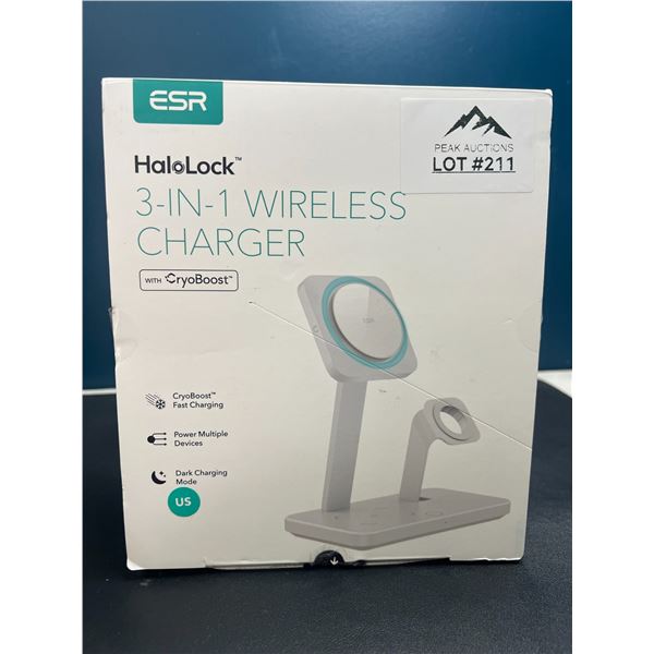 Lot of 1 3-IN-1 HaloLock Wireless Charger