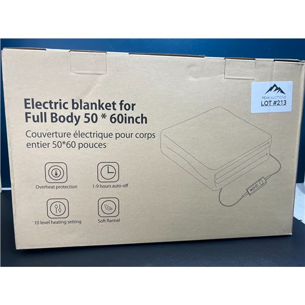 Lot of 1 Electric Heated Blanket 50"x60" Size