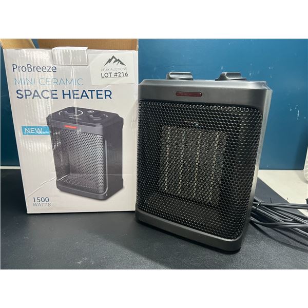 Lot of 1 Mini Ceramic Space Heater - 1500W