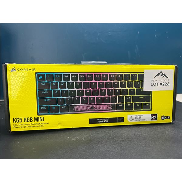 Lot of 1 COrsair K65 RGB Mini Keyboard