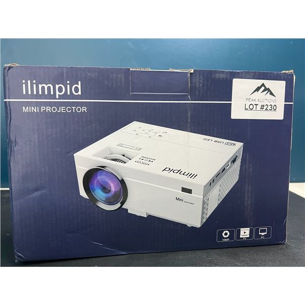 Lot of 1 Ilimpid 1080p Mini Projector