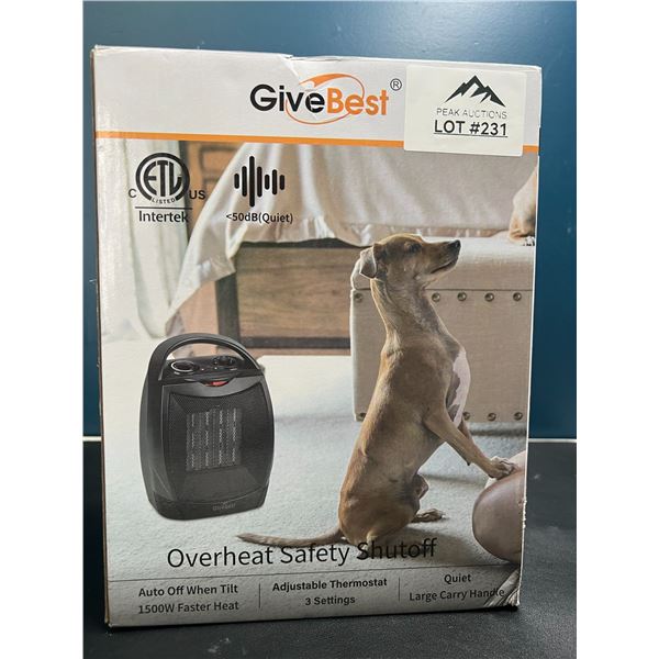 Lot of 1 1500W Space Heater