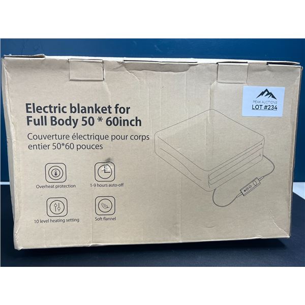 Lot of 1 Electric Heated Blanket 50"x60" Size