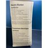 Image 3 : Lot of 1 Electric Heated Blanket 50"x60" Size