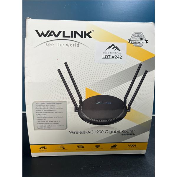Lot of 1 Wavlink AC1200 Gigabit Home Router
