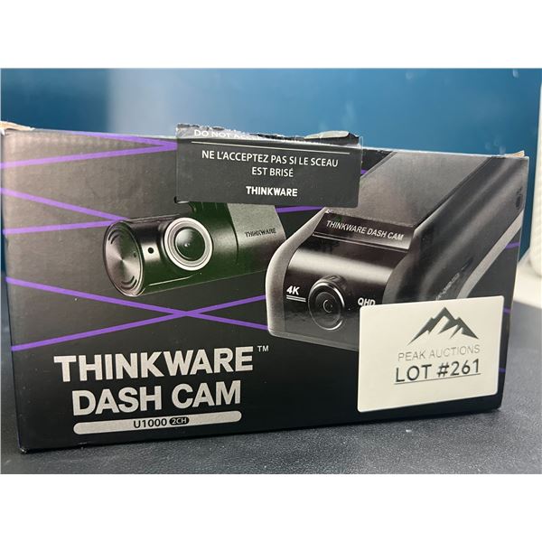 Lot of 1 Thinkware U1000 4K WiFi Dash Cam