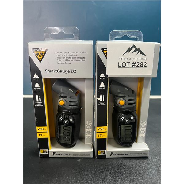Lot of 2 Topeak SmartGuage D2 Air Pressure Guages