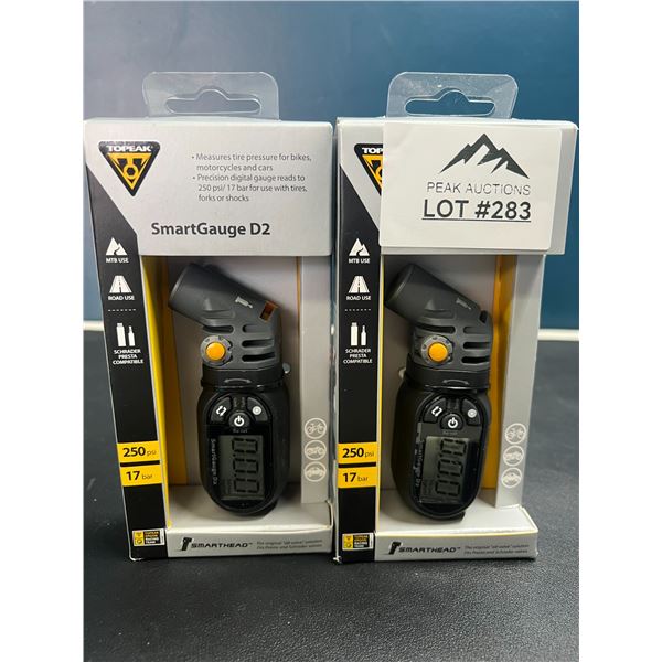 Lot of 2 Topeak SmartGuage D2 Air Pressure Guages