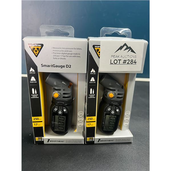 Lot of 2 Topeak SmartGuage D2 Air Pressure Guages