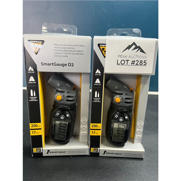 Lot of 2 Topeak SmartGuage D2 Air Pressure Guages