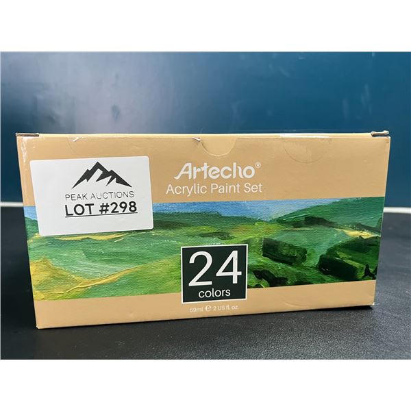Lot of 1 Artecho Acrylic Paint Set - 24 Colors