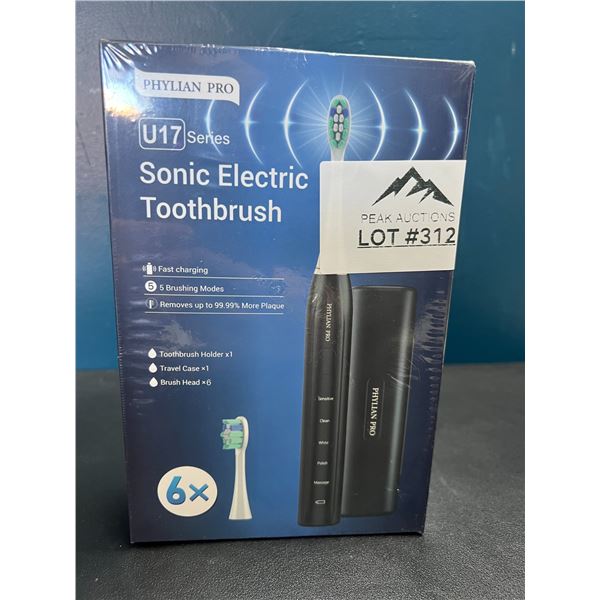 Lot of 1 Phylian Pro Sonic Electric Rechargeable Toothbrush Set