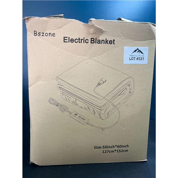 Lot of 1 Electric Heated Blanket - 50x60 inch - Grey