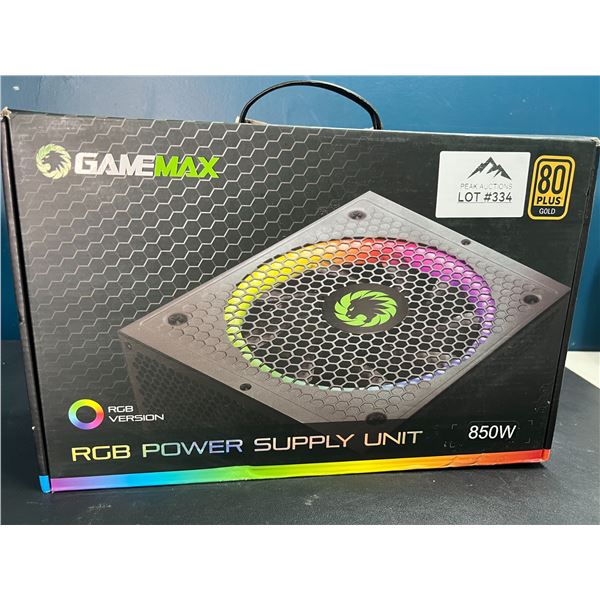 Lot of 1 GameMax RGB Power Supply Unit (850W) for PC's