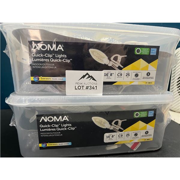 Lot of 2 Packs of NOMA Quick-Clip Lights - Indoor/Outdoor - 16FT per box