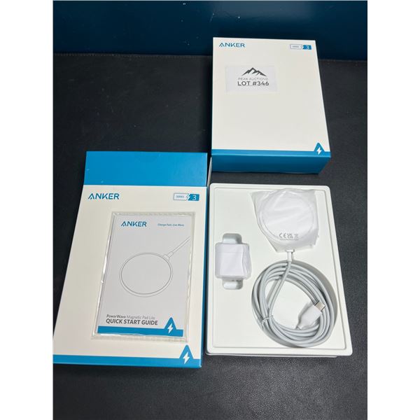 Lot of 2 Anker PowerWave Magnetic Pad Lite Charging Pads