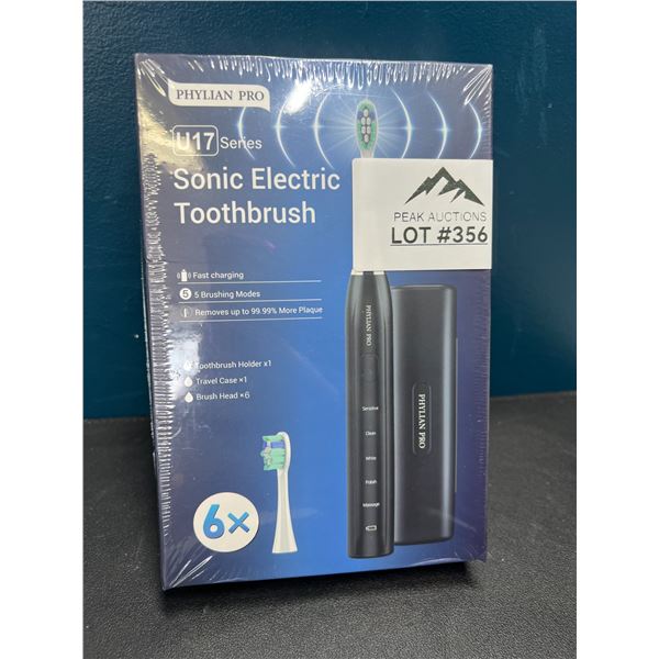 Lot of 1 Phylian Pro Sonic Electric Rechargeable Toothbrush Set
