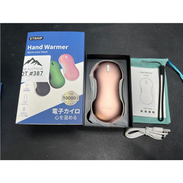 Lot of 1 Portable Hand Warmer/Power Bank - 10,000mAh High-Capacity Charger