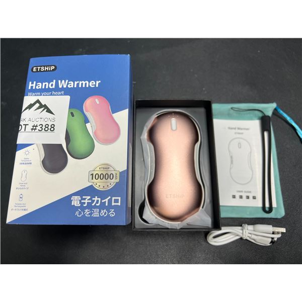 Lot of 1 Portable Hand Warmer/Power Bank - 10,000mAh High-Capacity Charger