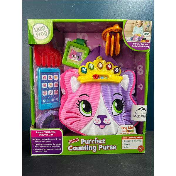 Lot of 1 LeapFrog Purrfect Counting Purse Kids Toy