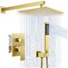 Image 1 : Lot of 1 KES Pressure Balancing Rain Shower System - Gold