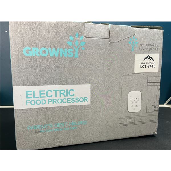 Lot of 1 Grownsy Multi-Function Electric Food Processor/Baby Food Maker