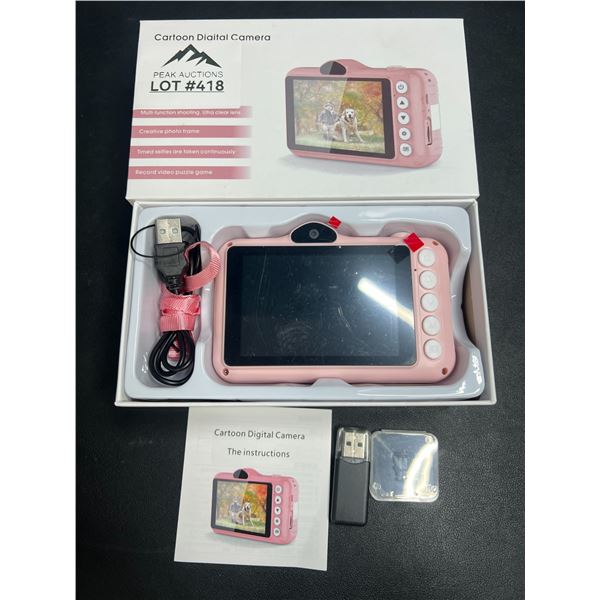 Lot of 1 Digital Camera for Kids w/ Memory Card