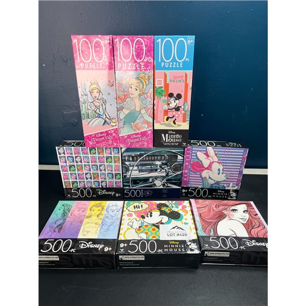 Lot of 9 Assorted Disney Puzzles
