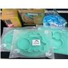 Image 2 : Lot of Assorted Baby/Toddler Feeding Accessories/Silicone/Bamboo Serving Plates/Bowls