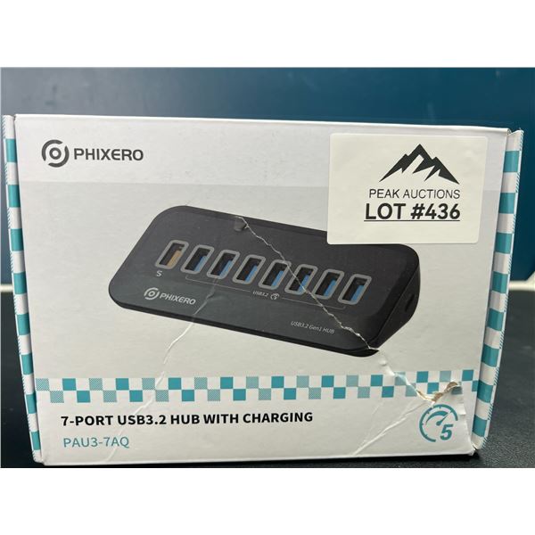 Lot of 1 7-Port USB Hub with Charging