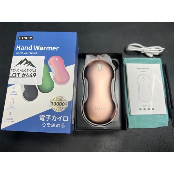 Lot of 1 Portable Hand Warmer/Power Bank - 10,000mAh High-Capacity Charger
