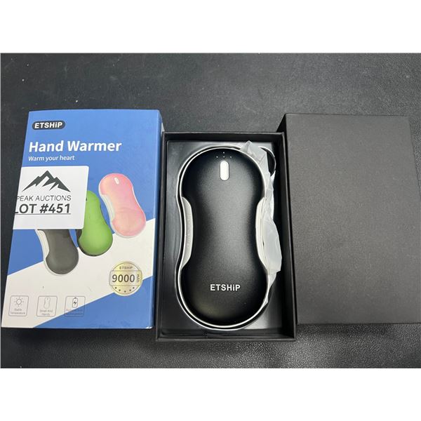 Lot of 1 Portable Hand Warmer/Power Bank - 10,000mAh High-Capacity Charger