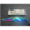 Image 1 : Lot of 1 Whetstone Cutlery 'The Arc' Rainbow Anodized Pocket Knife
