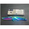 Image 1 : Lot of 1 Whetstone Cutlery 'The Arc' Rainbow Anodized Pocket Knife