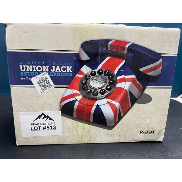 Lot of 1 Limited Edition Union Jack Retro Telephone
